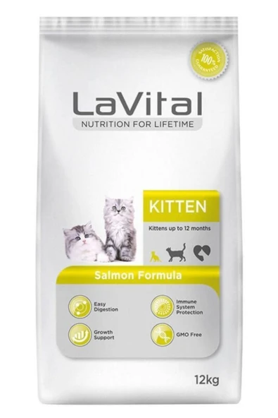 Kitten Somonlu Yavru Kedi Maması 12 Kg ürün görseli 1