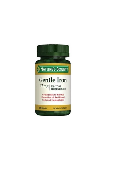 Nature's Bounty Gentle Iron 17 Mg 60 Kapsül ürün görseli