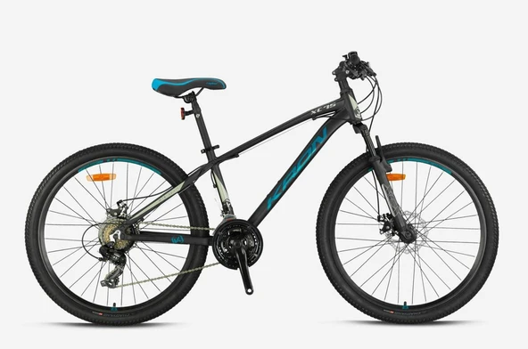 Kron XC 75 26" Jant Mekanik Disk 21 Vites MD Dağ Bisikleti Mat Siyah Mavi Kron 26 jant dağ bisikleti - Resim 2