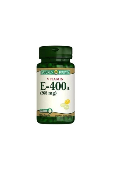 Nature's Bounty Vitamin E 400 Iu Pure D-alpha 50 Kapsül ürün görseli