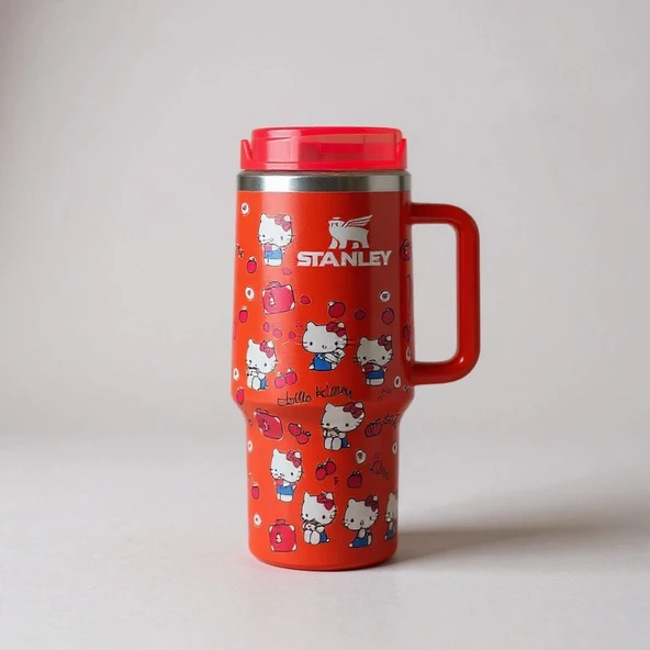 Stanley Quencher Termos x Hello Kitty Kırmızı 1.18 Lt. Pipetli ürün görseli 1