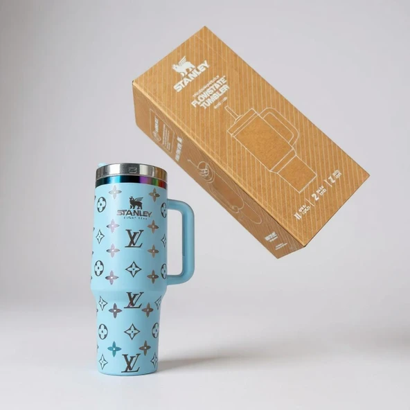 Stanley Quencher Termos louis vuitton mavi 1.18 Lt. Pipetli ürün görseli 1