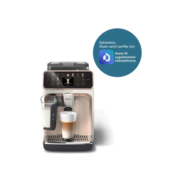 Philips LatteGo Tam Otomatik Espresso Makinesi, 20 Sıcak ve Soğuk İçecek, Silent Brew, EP5543/80