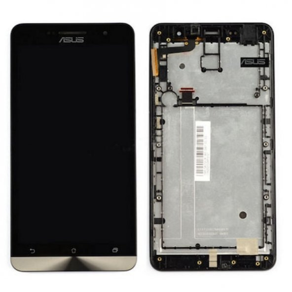Asus Zenfone 6 A600CG Lcd Ekran Dokunmatik (Siyah Çıtalı)