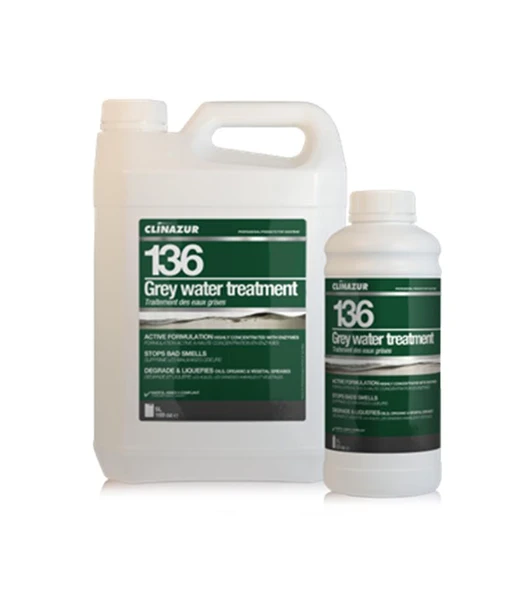 CLIN AZUR -136- GRİ SU TANKI TEMİZLEYİCİ 5l ürün görseli 1