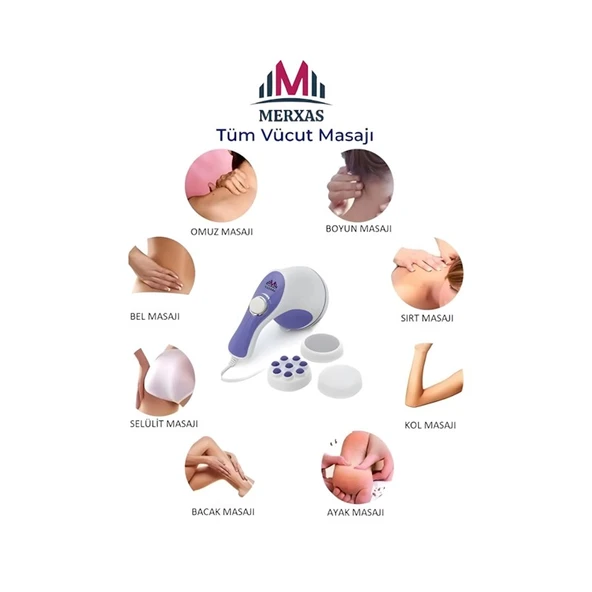 Merxas MA-118 Super Merxas Master Masaj Aleti - Beyaz - Mavi - 3