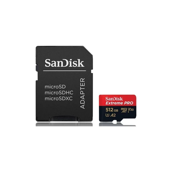 SanDisk Extreme Pro SDSQXCZ-512G-GN6MA Class 10 UHS-I U3 A2 V30 512 GB Micro SD Kart - 3