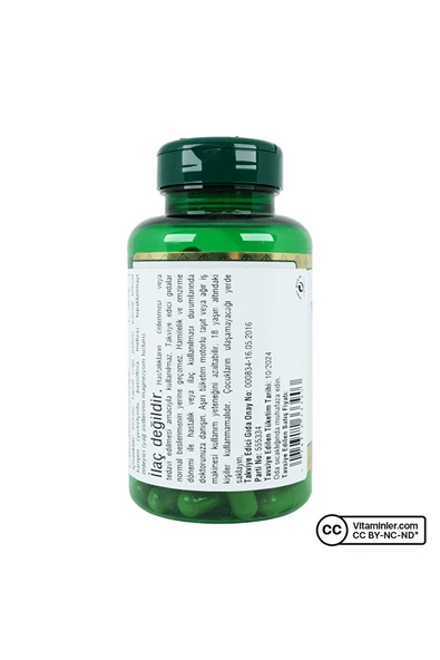 Nature's Bounty Valerian Root 450 mg With Passion Flower 100 Kapsül - Resim 3