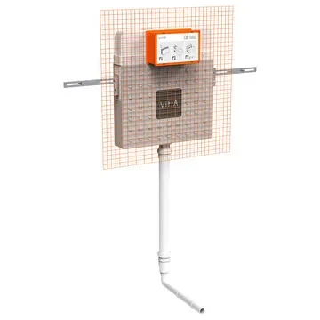 Vitra Gömme Rezervuar, İnce Çift Kademeli, Hela taşları İçin Set, 3/6 Litre, 768-1700-01