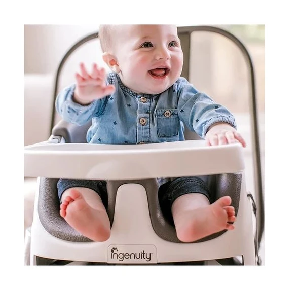 Baby Base Portatif Mama Sandalyesi Slate - Resim 4