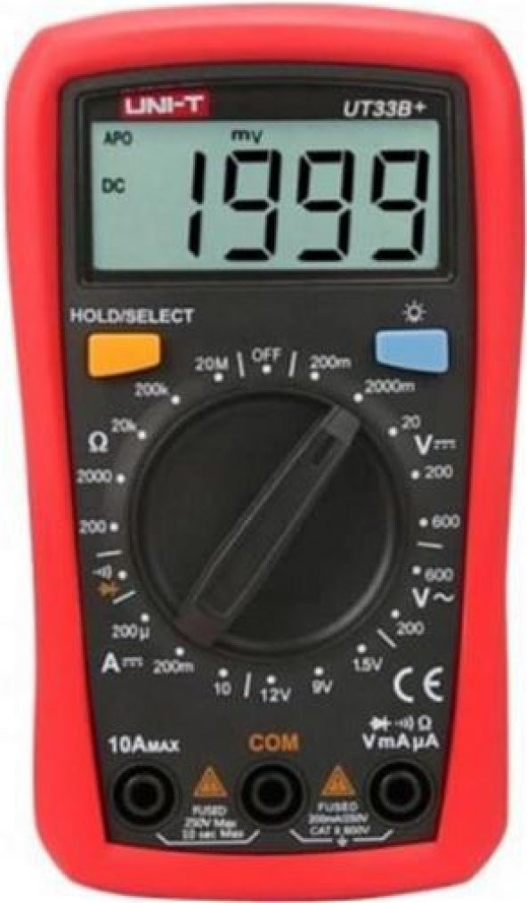 UNI-T UT33B+ Dijital Multimetre Ölçü Aleti