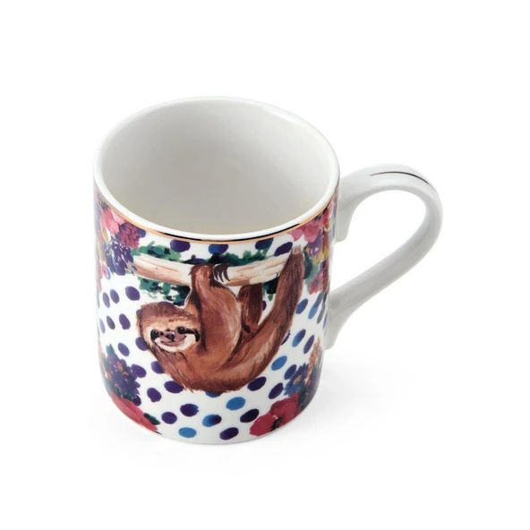 Mikasa Wild At Heart Fine China 280 ml Kupa Tembel Hayvan - Resim 2