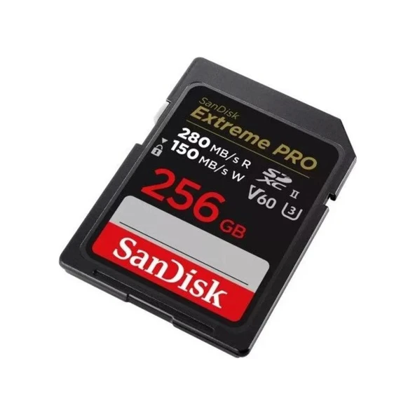 Sandisk Extreme Pro 256GB SDSDXEP-256G-GN4IN 280MB/S Uhs-Iı Sdxc 6k-4k UHD Hafıza Kartı - Resim 2