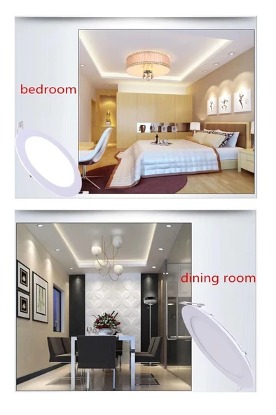 12W Slim Led Panel Sarı 3200K Sıvı Altı Gömme Spot Lamba - Resim 2