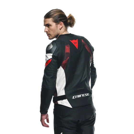 Dainese Avro 5 Blk Red Lava White Deri Mont - 3