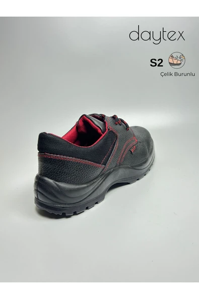 Dip S2 çelik burunlu bağcıklı kaymaz taban antistatik iş ayakkabısı - Resim 2