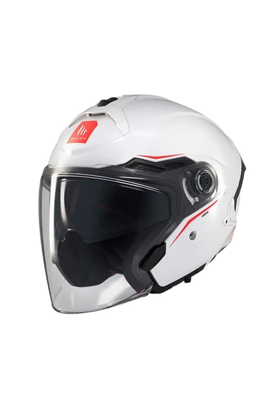 MT Cosmo Sv Solid A0 Parlak Beyaz Açık Kask - 2
