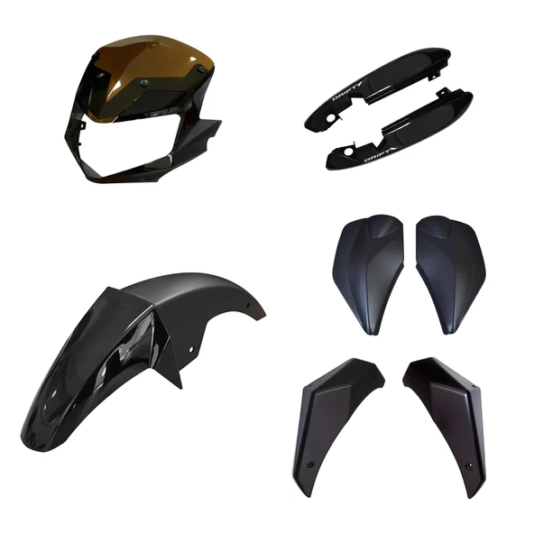 Mondial MH Drift 125 Kaporta Seti Siyah 5 Parça ürün görseli 1