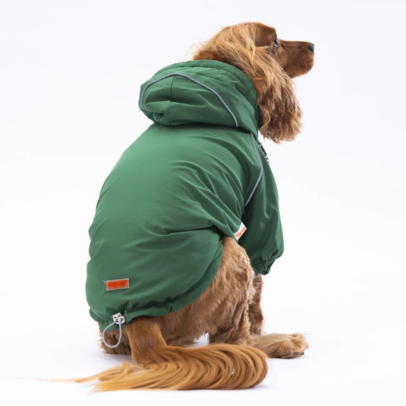 Pawstar Pluvia İçi Polar Küçük Irk Köpek Yağmurluğu Yeşil - Resim 2