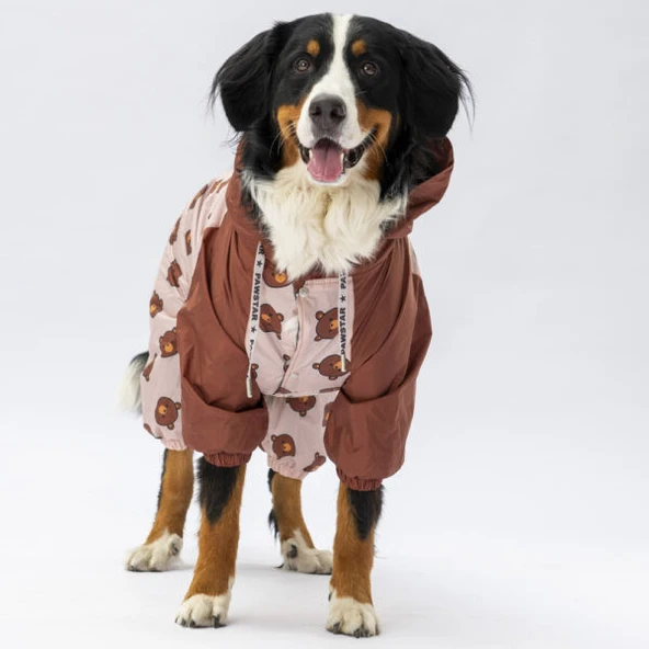 Pawstar Colorado Polarlı Su Geçirmez Orta-Büyük Irk Köpek Yağmurluk Tulum - Resim 3