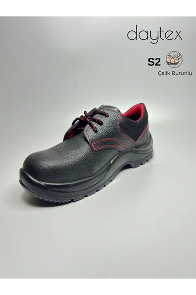 Dip S2 çelik burunlu bağcıklı kaymaz taban antistatik iş ayakkabısı - Resim 4