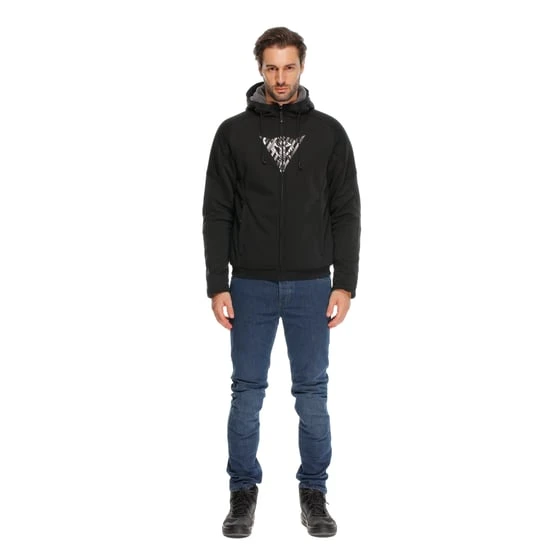 Dainese Bovısa Black White Tekstil Mont - Resim 2