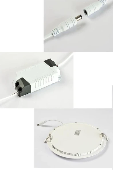 12W Slim Led Panel Sarı 3200K Sıvı Altı Gömme Spot Lamba - Resim 3