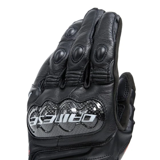 Dainese Carbon 4 Black Kısa Deri Eldiven - Resim 5