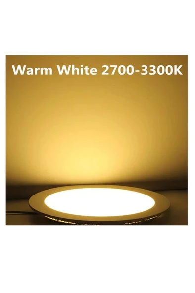 12W Slim Led Panel Sarı 3200K Sıvı Altı Gömme Spot Lamba - Resim 6