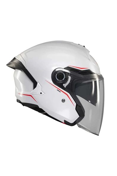 MT Cosmo Sv Solid A0 Parlak Beyaz Açık Kask - 11