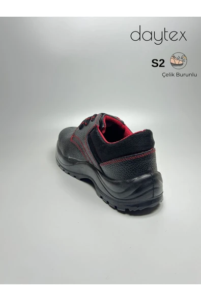 Dip S2 çelik burunlu bağcıklı kaymaz taban antistatik iş ayakkabısı - Resim 3