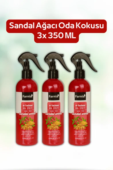 Farnia Sandal Ağacı Oda Spreyi 350 Ml Sandal Wood 3 Adet - 2