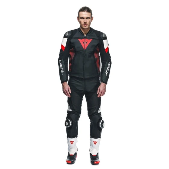 Dainese Avro 5 Blk Red Lava White Deri Mont - 4