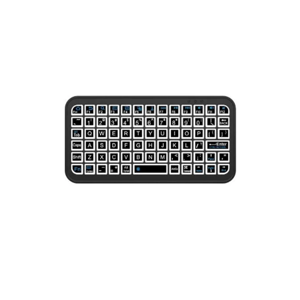 Mini Klavye Smarttv Işıklı Bluetooth Kablosuz Televizyon Ps3 Dizüstü Tabletler Ve Telefonlar İçin - 7