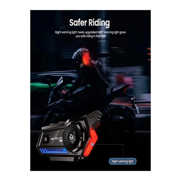 Bt57 Motosiklet Kask Kulaklık Intercom Işıklı Motorsiklet Interkom - 2