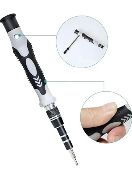 Sepetinegelsin 115 Parça Elektronikçi Tornavida Seti - Resim 5