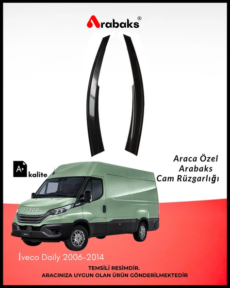 İveco Daily 2006-2014 Cam Rüzgarlığı 2'li Takım (MUGEN TİP, DAYANIKLI MALZEME, KOLAY MONTAJ) ürün görseli