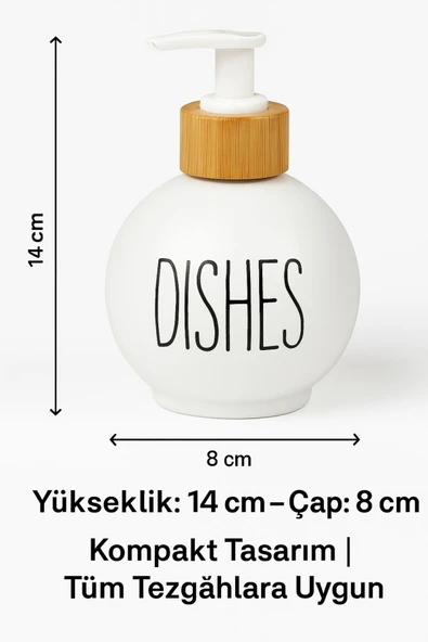 2’li Sabunluk Seti Kolay Basmalı Pompalı Mekanizmalı – Köpük Sabun Uyumlu, Şık Tasarım 450 ML - 7