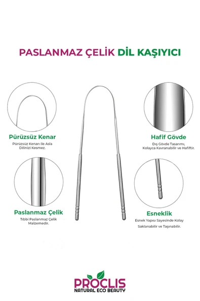 Soğuk Sıkım Hindistan Cevizi Yağı 150 gr Dil Sıyırıcı (TEMİZLEYİCİ) Büyük - 3