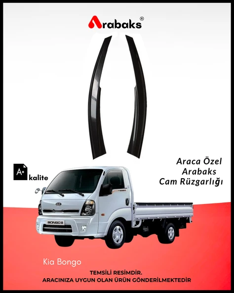 Kia Bongo Cam Rüzgarlığı 2'li Takım (MUGEN TİP, DAYANIKLI MALZEME, KOLAY MONTAJ) ürün görseli
