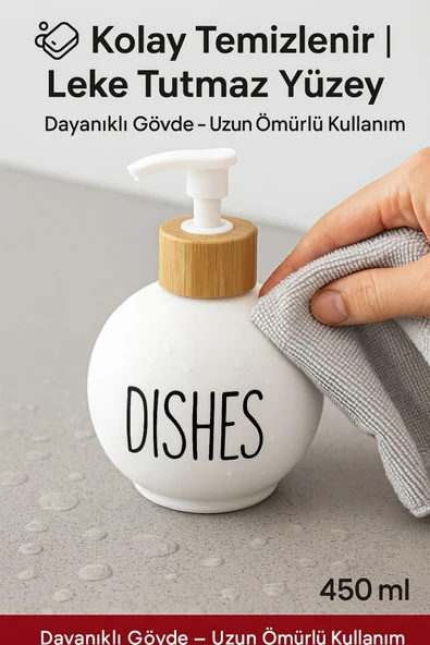 2’li Sabunluk Seti Kolay Basmalı Pompalı Mekanizmalı – Köpük Sabun Uyumlu, Şık Tasarım 450 ML - 4