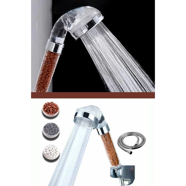 Boncuklu Su Tasarruflu Kireç Önleyici Duş Başlığı - 2