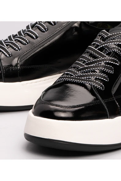 Marcomen 21096 Erkek Hakiki Deri Rugan Kalın Taban Sneaker Ayakkabı - 3