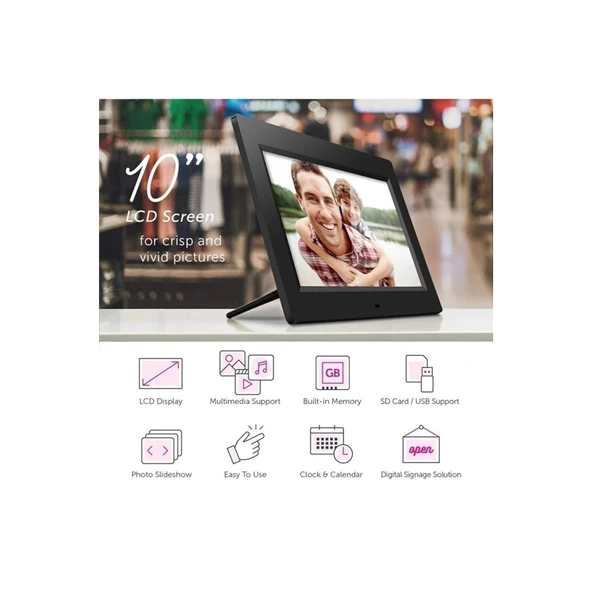 10-inç Lcd Ekran Dijital Fotoğraf Çerçevesi - 2