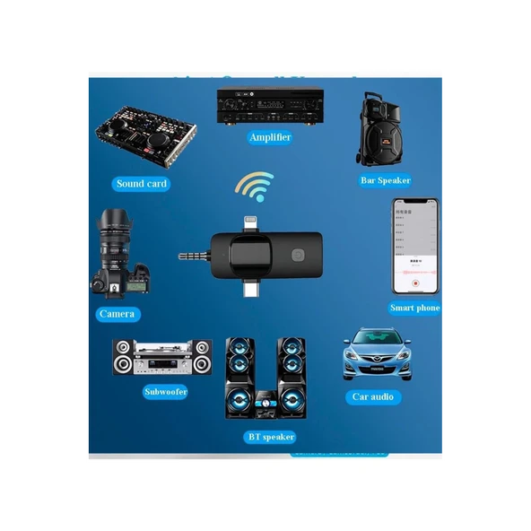 Yüksek Kalite Profesyonel 3 In 1 Kablosuz Taşınabilir Yaka Mikrofonu Youtube Facebook Tiktok - 3