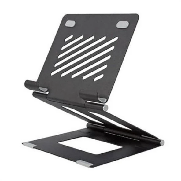 Buffer®  Ayarlanabilir Metal Dizüstü Destek Tabanı Katlanabilir Taşınabilir Laptop Sehpası Standı - 4