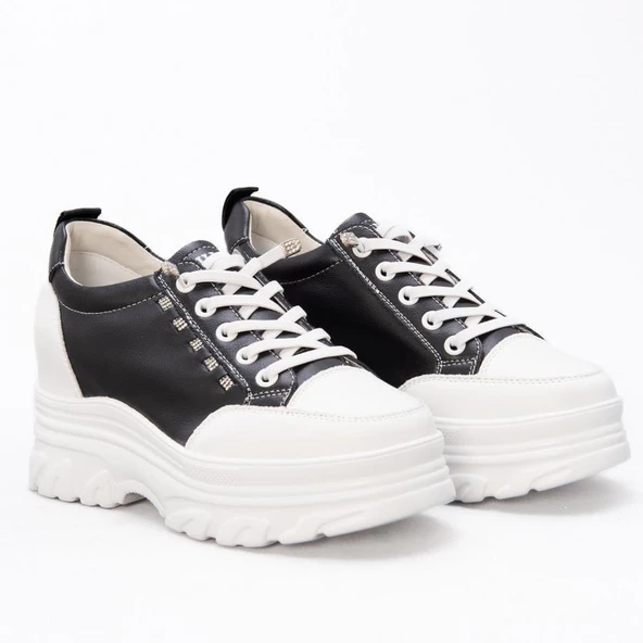 GUJA 25Y361 GİZLİ TOPUK TAŞ DETAYLI KADIN SPOR AYAKKABI - Resim 2