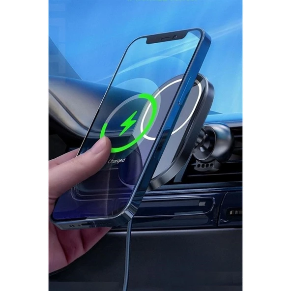 Buffer® 15w Mıknatıslı Takılabilen Hızlı Şarj Tüm Cihaz Ve Araçlara Uyumlu Araç İçi Şarj Cihazı - 6