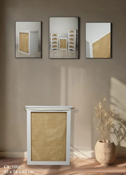 Vero Çamaşır Sepeti Beyaz CS1001