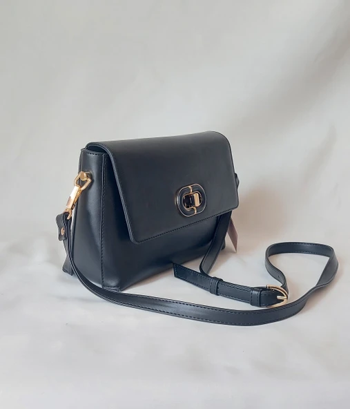 252ES458 Model Sarach Marka Siyah Renk Omuz Çantası - 2